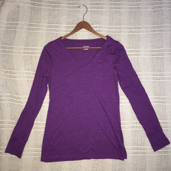 V-Neck Long Sleeve Shirt - Picture 1 of 2